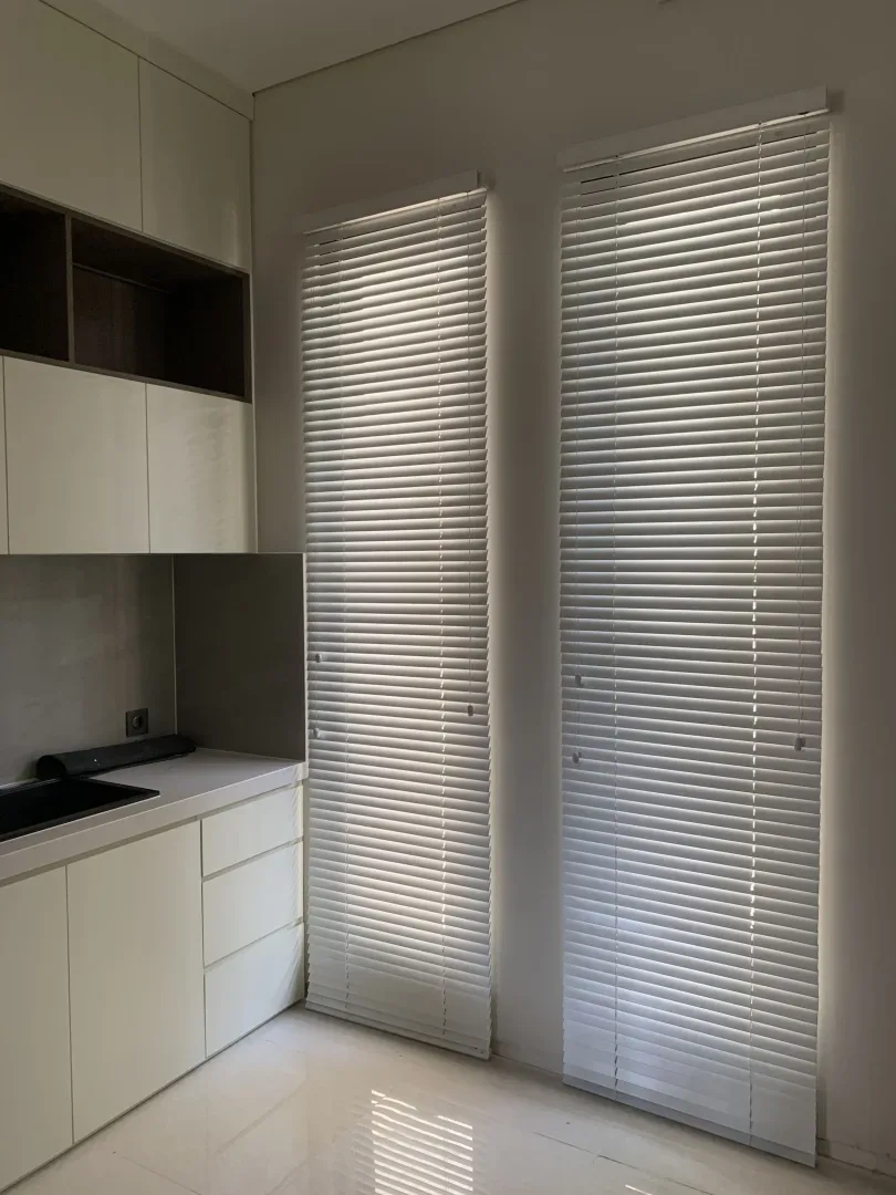 Horizontal blinds solid,perforated,wooden motife #2
